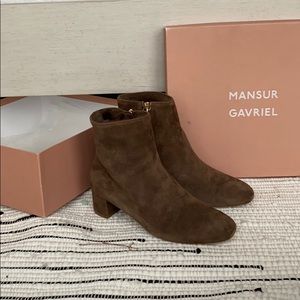 Mansur Gavriel Brown Ankle Boots